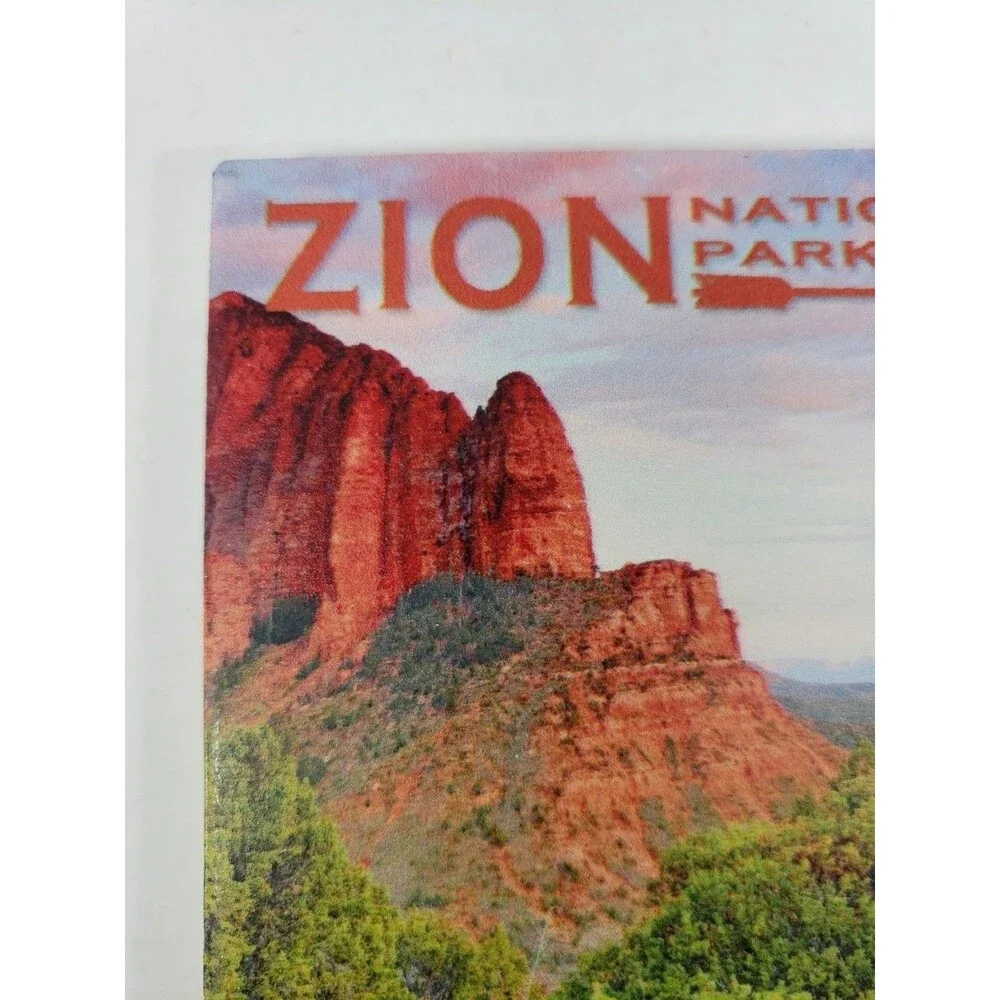 Zion National Park Absorbent Stone Coaster SJT Enterprises Cork Backed Utah